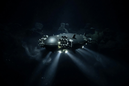 Deep-sea autonomous underwater vehicle with advanced sonar array