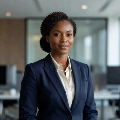 Portrait of Rachel Okonkwo, VP of Operations at hushmovari.life